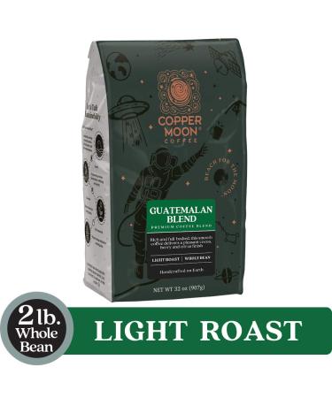 Copper Moon Guatemalan Antigua Blend Light Roast Coffee 2 lb - Nutty Finish - Whole Bean - Buy Online on GoSupps.com