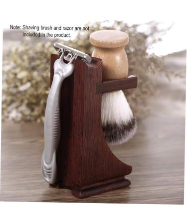 Shop Minkissy Wing Iron Stand Premium Solid Wood Electric Razor Holder for Men | Beard Tool Stand - Buy Online on GoSupps.com