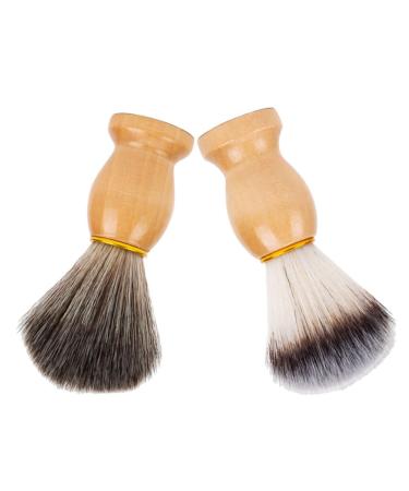 Beaupretty 2st Razor brush for soap razor brush made of cleaning brush for razor razor brushes for men razor -cleaning hairdressing salon brush gift neck nylon wool