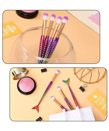 Cheeroyal Mermaid Fish Tail Eyeshadow Brush - Rainbow Makeup Brush for Contour Foundation & Blush (1 Piece) - Buy Online on GoSupps.com
