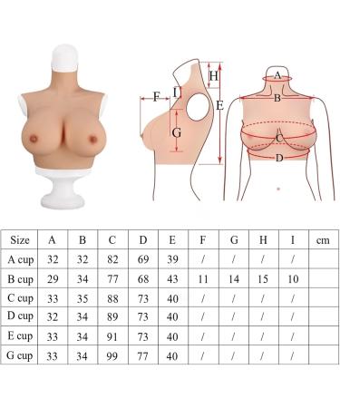 Knobico Realistic Silicone Breast Enhancers - Perfect for Halloween Christmas Mastectomy Weddings & Cosplay (Size E - 1350g) - Buy Online on GoSupps.com