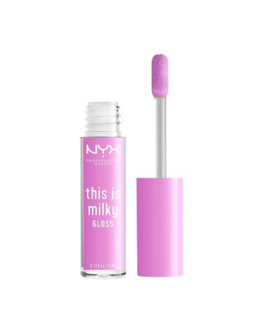 NYX Professional Makeup Milky Gloss Vegan Lip Gloss - Lilac Splash | 12-Hour Hydration | Sheer Baby Purple - Buy Online on GoSupps.com