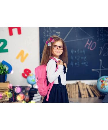 12Pcs Rainbow Heart Hair Bows for Girls - Colorful Grosgrain Ribbon Clips | Kids, Toddlers, Teens - 12 Multi Colors - Buy Online on GoSupps.com