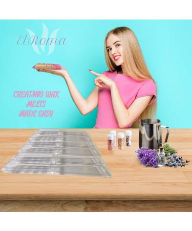 ElRoma 50 Pack Wax Melt Containers Clamshells - Clear DIY Wax Melt Molds - Buy Online on GoSupps.com