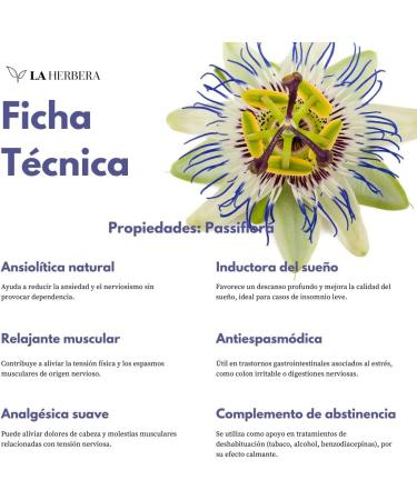  La Herbera Passionaria - Passionaria Incarnate | Passionflower Capsules for digestive support and relaxing effect with antioxidant action quality supplement for daily well-being - Buy Online on GoSupps.com