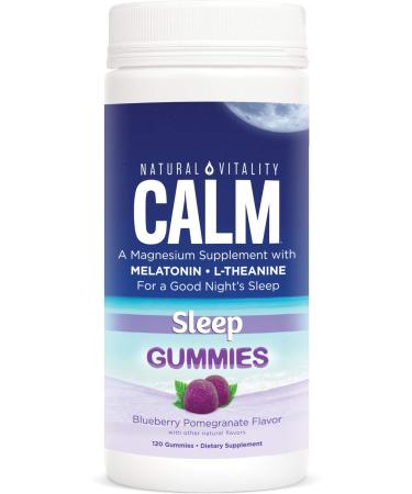Natural Vitality CALM Sleep Blueberry Pomegranate  120 Gummies