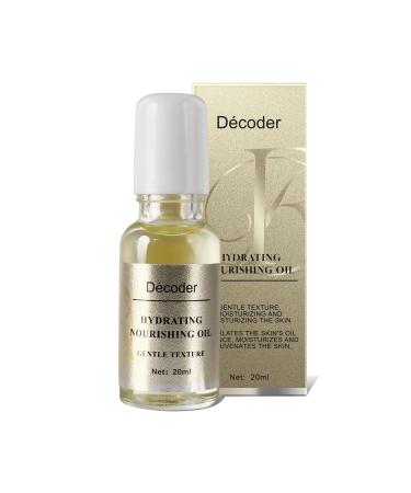 Decoder Beauty Hydration and Sensitivity Care Eye Serum Oil Eye Skin Care Essence Oil Under Eye Cream with Jojoba Oil Squalane and Rice Germ Oil - Soothing Eye Care for Dry and Sensitive Skin