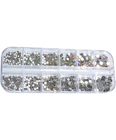 susiodeu Fingernail Flatback Rhinestones Set with Storage Box Girl Crystals Assorted Kit Manicure Nail Art DIY Handicraft - Buy Online on GoSupps.com