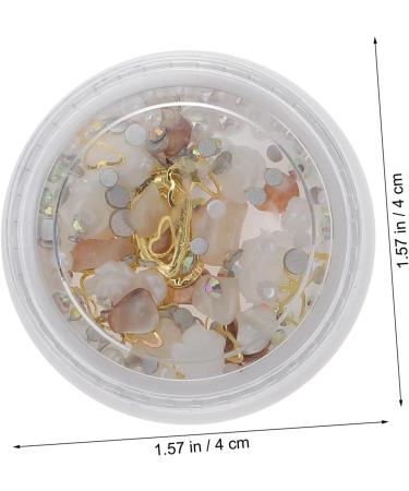 minkissy 4 Boxes 3D Nail Accessories Gems for Nails Nail Art Stickers Flower Nail Charms Charm Abs Rhinestone Zinc Alloy Acrylic - Buy Online on GoSupps.com