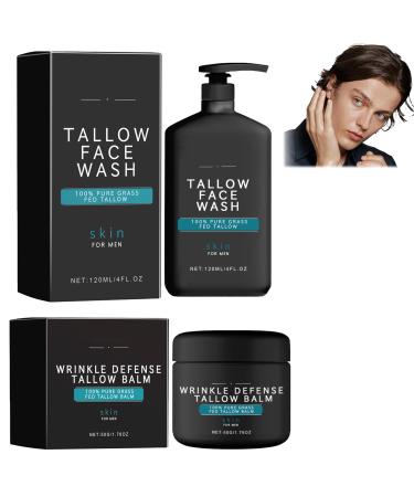 Crsetmyth Facial Cleanser Cleansing Foam Anti-Wrinkle Face Cream Men's Products Anti-Aging Revitalizing Cream Deep Cleansing and Skin Firming