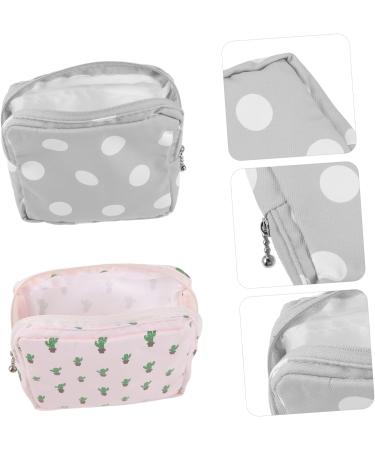 Healeved Napkin Storage Pouches 2pcs - Travel Decor Cosmetic Bag for Menstrual Pads & Lipsticks - Coin Pouch - 16X15CM - Buy Online on GoSupps.com