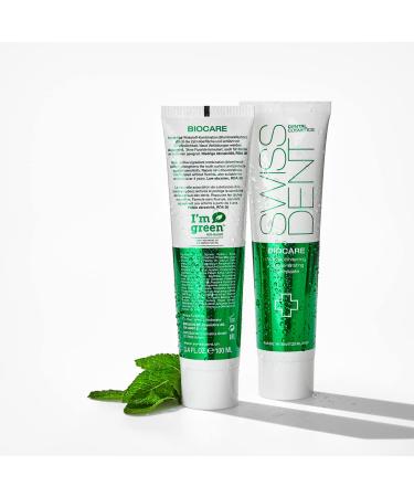 Swissdent Biocare Toothpaste 100ml - Naturally Brightening Whitening Strengthens Enamel & Reduces Sensitivity - Buy Online on GoSupps.com