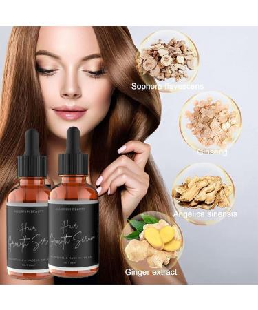 2023 Allurium Hair Growth Serum for Black Women - Nourish Dry, Damaged Hair Fast - Natural Hair Growth - 4PCS - Buy Online on GoSupps.com