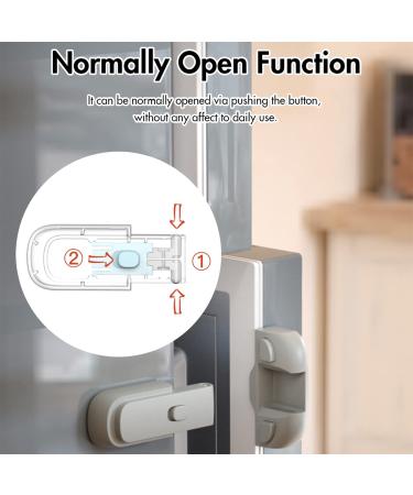 DROM Baby Refrigerator Fridge Freezer Door Lock - Childproof & Easy to Install - No Tools Needed - White - Buy Online on GoSupps.com