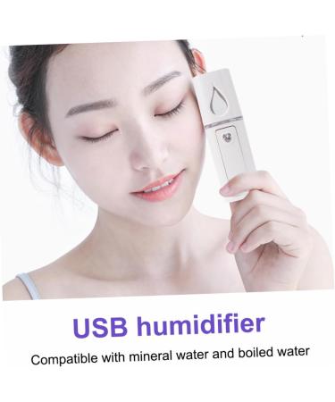 FOMIYES 1pc Portable Facial Portable Humidifiers Mini Face Spray Instruments Sprayer Steamboat Charge 10.5*3cm White - Buy Online on GoSupps.com