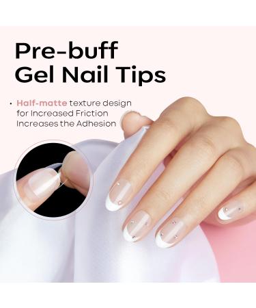 Modelones 500PC Nail Tips Set - Full Cover Squoval Nail Tips for DIY & Nail Studios | 10 Sizes Short Half Matte International Shipping - Buy Online on GoSupps.com