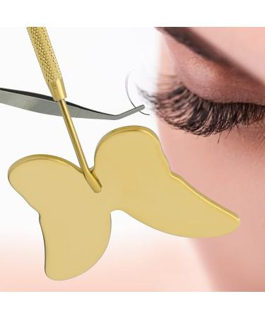 KINBOM Butterfly Eyelash Mirror - Detachable Stainless Steel Mini Handheld Makeup Mirror (Gold) - Buy Online on GoSupps.com