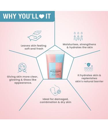 NN Rice & Ceramide Peel-Off Mask in Korean Glass 100g | For flawless skin and a radiant complexion | Paraben-free - Buy Online on GoSupps.com
