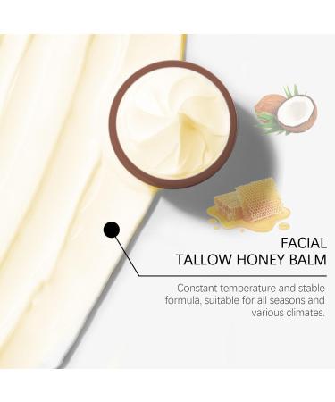 Whipped Beef Tallow Honey Balm Whipped Beef Tallow and Honey Balm Grass Fed Grass Finished Face Cream Beef Tallow Moisturizer Face 2pcs - Buy Online on GoSupps.com