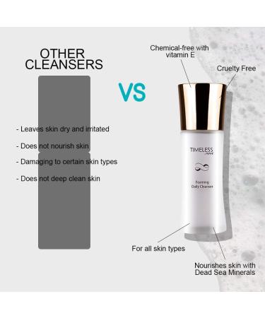Timeless by AVANI Foaming Daily Cleanser | Vitamin E Infused | Removes Dirt & Oils | 1.7 fl. oz - International Shipping Available - Buy Online on GoSupps.com