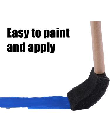 URATOT 120 Pack 1 Inch Foam Paint Brush Set with Wood Handles - Ideal for Acrylics, Stains, Varnishes, Crafts & Art - Foam Sponge Brushes - Buy Online on GoSupps.com