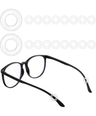 10 Pairs Anti-Slip Silicone Ear Hooks for Glasses | Transparent Round Ear Pads for Sports & Reading Glasses - Buy Online on GoSupps.com