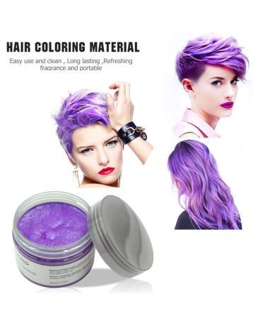 Temporary Violet Hair Color Wax - Natural Styling Pomade for Men & Women | Perfect for Parties Cosplay & Halloween - 4.23 oz - Buy Online on GoSupps.com