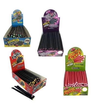 VIMIX Maxilin Sour Liquorice Giant Blackcurrant Giant Liquorice Strawberry Flyers | Pick Any Your Favourite Flavour and Number of Flayers 1.0 count - Buy Online on GoSupps.com