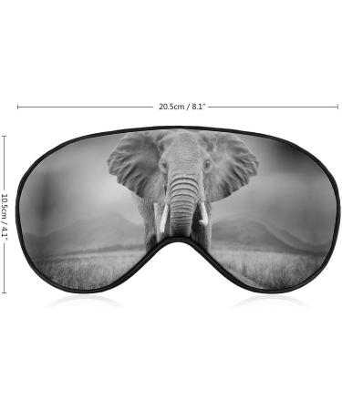 African Elephant Sleep Mask - Adjustable Strap, Blocks Light for Night, Travel, Nap - Men, Women - Buy Online on GoSupps.com