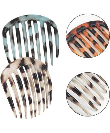 PREMJCROY French Twist Comb Set - 5 Pcs Retro Celluloid Hair Combs for Women and Girls - Buy Online on GoSupps.com