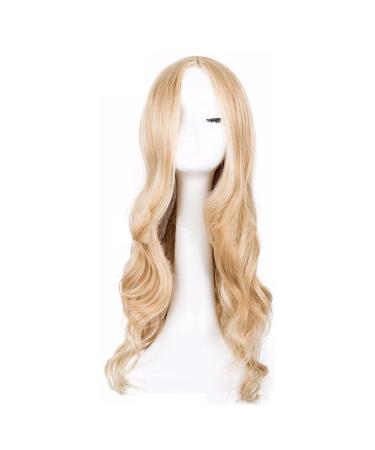 Long Blonde Wig Long Blonde Wave Wigs for Women Girls Blonde Wigs for Women 27 Long Curly Wigs Long Light Blonde Wave Wigs for Women Girls Wave Headband Wig for Cosplay Party Daily Use.