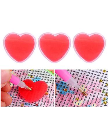 12pcs DIY Wax Heart Shaped Glue Clay DIY 5d Paint Dimond Glue Embroidery Accessories Tools Supplies - Buy Online on GoSupps.com