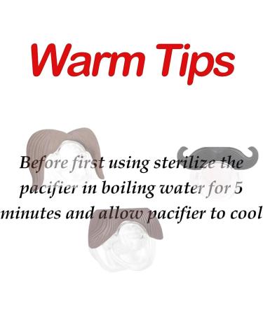 3Pcs Mustache Pacifier for Baby Gentleman Mustache Pacifier Cute Novelty Baby Stuff for Newborn Infant BPA Free Latex Free Made with Soft Silicone (Coffee&Black) - Buy Online on GoSupps.com