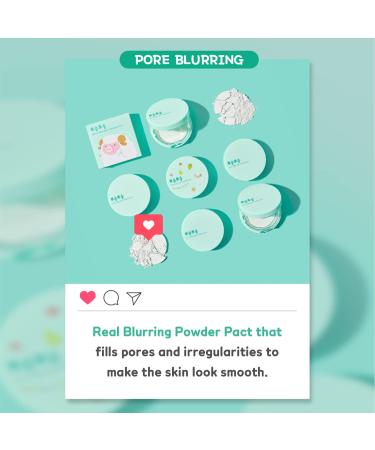 Soft Finish Mint Powder Pact - 0.32 Ounce (9g) | Buy Internationally Smooth Long-Lasting Makeup Finish - Buy Online on GoSupps.com