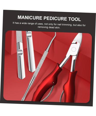 Healeved 1pc Nail Clippers Nail Trimmer Nail Implements Nails Tools Bejeweled Kit Toenail Podiatrist Nail Jewelry Kit Toenail Clipper Red Stainless Steel Manicure Nail File 13.8x6.8cm - Buy Online on GoSupps.com