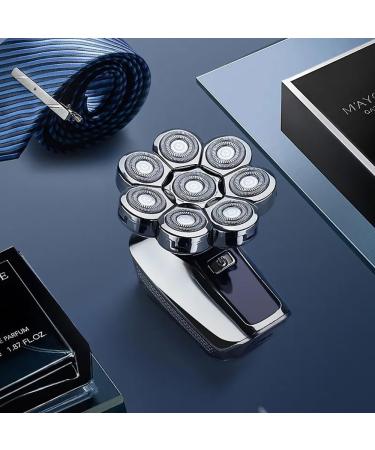 6-in-1 8D Bald Head Shaver for Men | Electric Razor with LED Display | Portable & Multifunctional - Buy Online on GoSupps.com