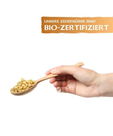 Thousand Herb Premium Organic Cedar Nuts 200g - High-Quality Pine Nuts Bio-Certified - Safe & Pure - German Company - Siberian Stone Pine - Buy Online on GoSupps.com