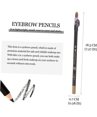 Didiseaon 8pcs Pencil Sharpener Eyebrow Pencil Long Lasting Eyebrow Pencils Eyebrow Pencil Black 1 count (Pack of 1) Black - Buy Online on GoSupps.com