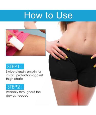  Fengyang Fengyang Set of 2 Anti-Chafing Sticks Anti-Chafing Stick Anti-Chafing Cream for Thighs Waterproof Thigh Chafing Prevention (Flat) - Buy Online on GoSupps.com