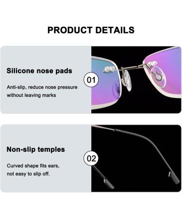 Ultra Light Borderless Reading Glasses for Men & Women - Titanium Frameless Design - Stylish & Comfortable - 1.5x Magnification - International Shipping - Buy Online on GoSupps.com