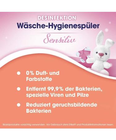 Sagrotan Laundry Hygiene for Sensitive Skin - Disinfectant Cleaner 8 x 1.5L | Hygienically Clean & Fresh Laundry - 12L Advantage Pack - Buy Online on GoSupps.com