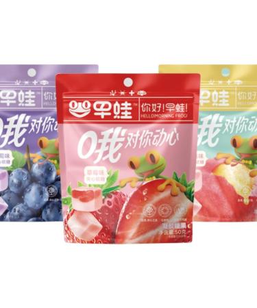 Traditional Chinese handmade fruit juice candies glucose marshmallows burst syrup sandwich candies casual snacks delicious snacks sweet foods happy candies (6bags) - Buy Online on GoSupps.com