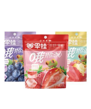 Traditional Chinese handmade fruit juice candies glucose marshmallows burst syrup sandwich candies casual snacks delicious snacks sweet foods happy candies (6bags)