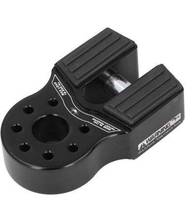 Universal Winch Hook & Shackle Mount - 16 000lb Capacity | Rubber Side Guard | Aluminium Alloy for UTV SUV Pickup (Black - Buy Online on GoSupps.com