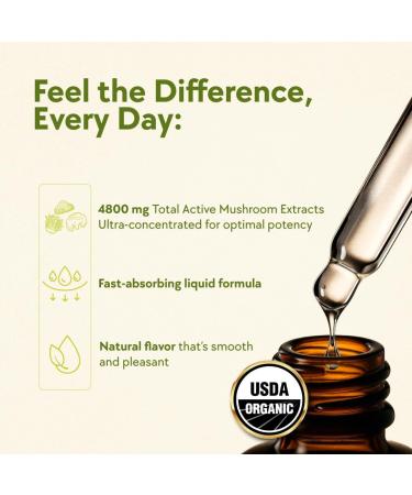 LYFE Functional Immunity Tincture 1 Fl Oz Vegan Non-GMO USDA Organic Mushroom Supplement with Reishi Lion s Mane & Cordyceps Fast Absorbing Liquid Drops Ultra Concentrated for Maximum Potency - Buy Online on GoSupps.com