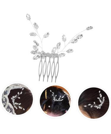 MAGICLULU Small Side Comb Wedding Bridal Hair Comb Rhinestone Hair Comb Wedding Hair Side Comb Rhinestone Hair Decoration Wedding Hair Comb Hair Accessories Leaf Bride Rhinestones - Buy Online on GoSupps.com