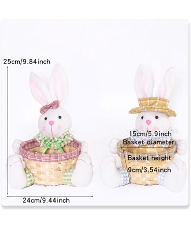 Happy Easter Decoration Lovely Candy Storage Basket Decoration Sweets Storage Basket for Easter Party Decor Exquisite Details Easter Toy Candy Basket - Buy Online on GoSupps.com