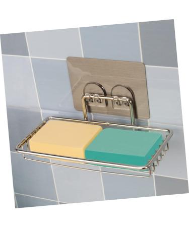 Ciieeo 2pcs Stainless Steel Soap Holder Bathroom Soap Dish Holder Suction Cup Soap Dish Shower Sponge Holder Soap Basket Shower Soap Rack Bath Soap Holder No Trace -mounted - Buy Online on GoSupps.com