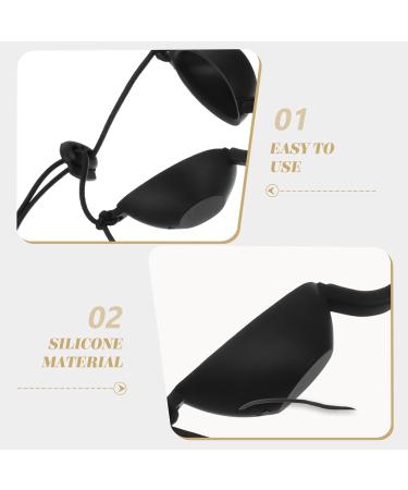 minkissy Tanning Eye Goggles Uvs Eye Protection Black Glasses Flexible Tanning Bed Goggles Eyeshields Red Blue Light Eyepatch for Summer Beach - Buy Online on GoSupps.com