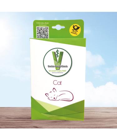 Doctor-Wurm-Check CAT - Selective deworming for cats. The all-in-one package including return postage!